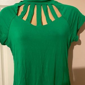 Green blouse